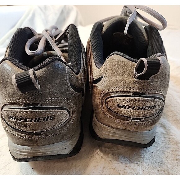 Skechers Shape Ups Leather Shoes‎ Mens Hiking Walking Toning Athletic US Size 11